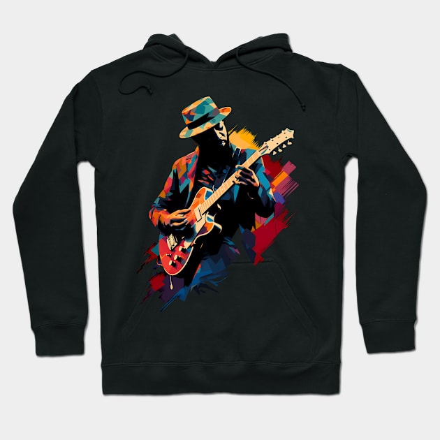 Electric Guitar Player Hoodie by letnothingstopyou